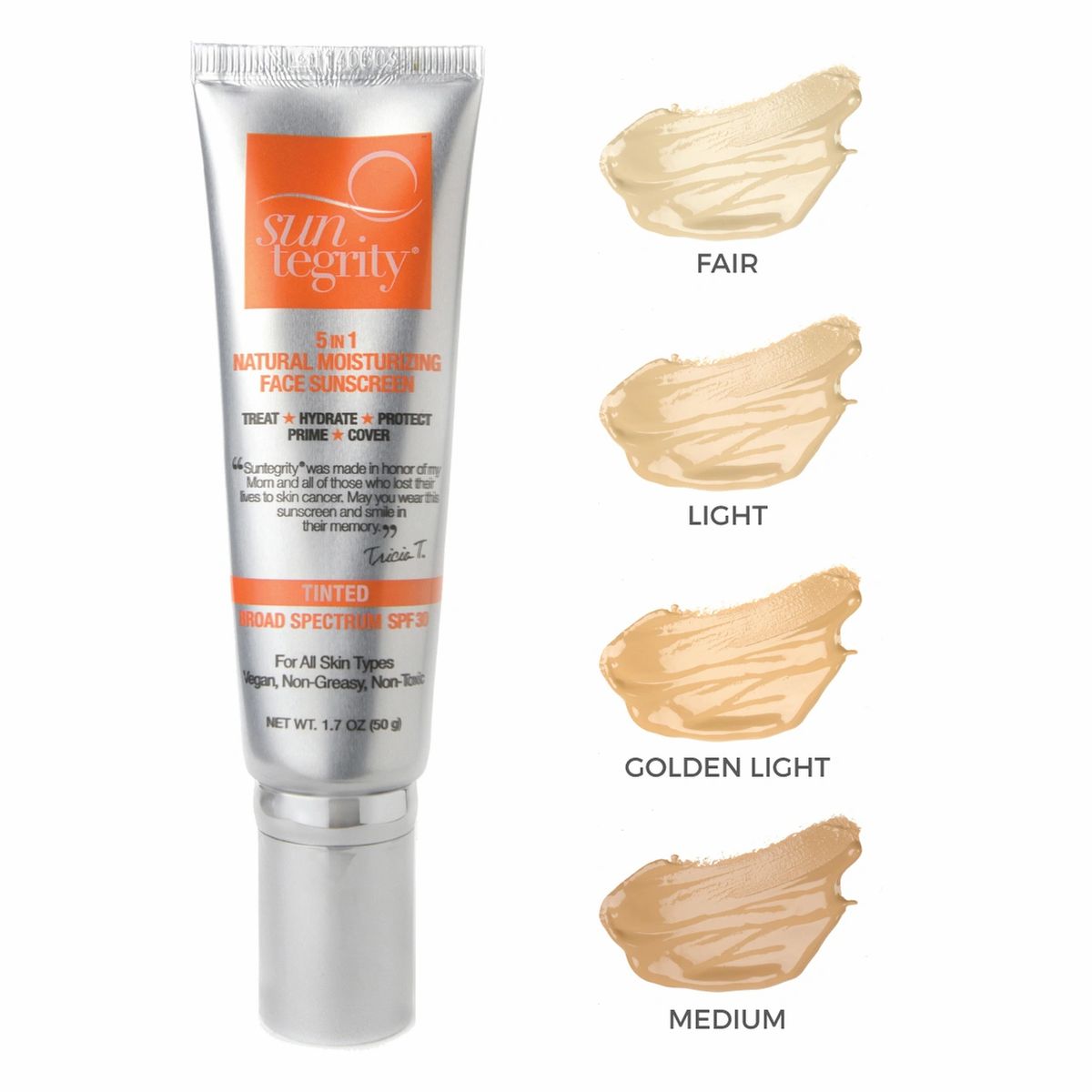 SUNTEGRITY 5 IN 1 NATURAL MOISTURIZING FACE SUNSCREEN